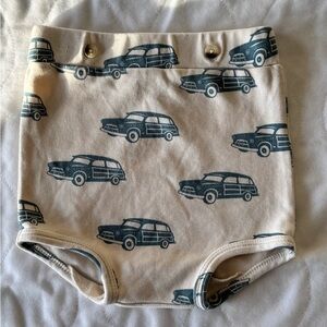 Kate Quinn Organic Cotton Baby Bloomer Shorts – 18–24 Months – Vintage Car Print